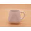 陶瓷水杯_福建靠譜的菱形純白色8盎司馬克杯供應(yīng)商