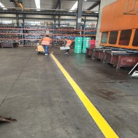 蘇州廠區消防車道、工廠走道標志線施工、行車道地面畫線價格